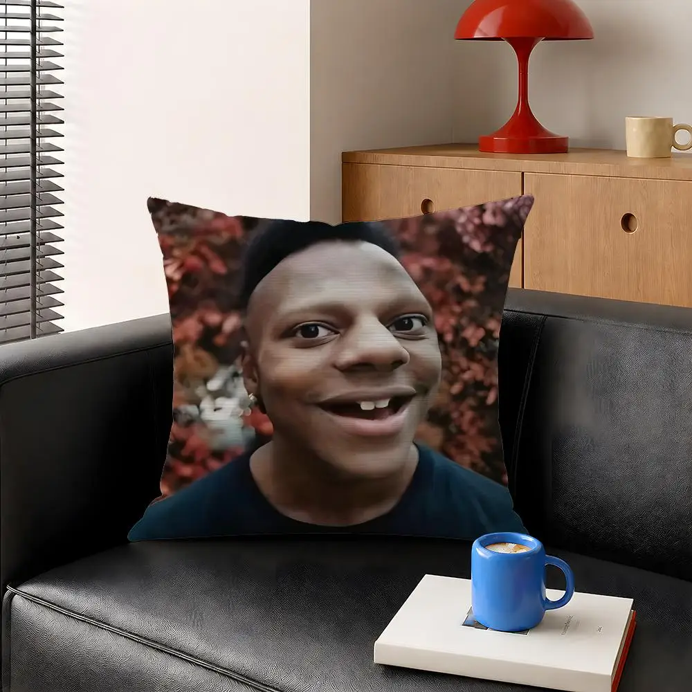Streamer IShowSpeed Speed Ronaldo Cushion Cover Decorative Pillowcase Soft Short Plush Cozy Durable Sofa Home Decor Items Gift