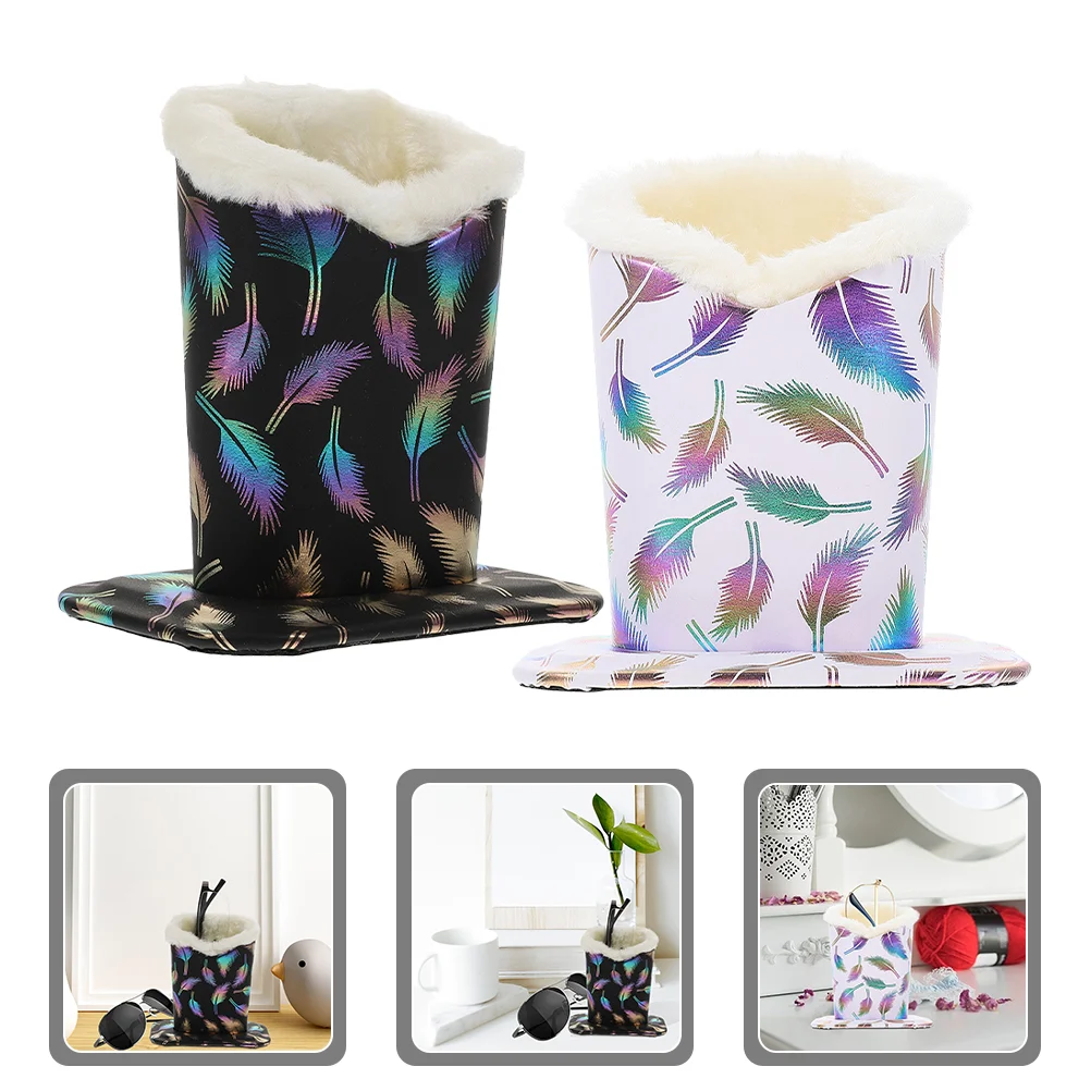 

2 Pcs Storage Box Glasses Base Child Sunglass Night Stands Holders Plush