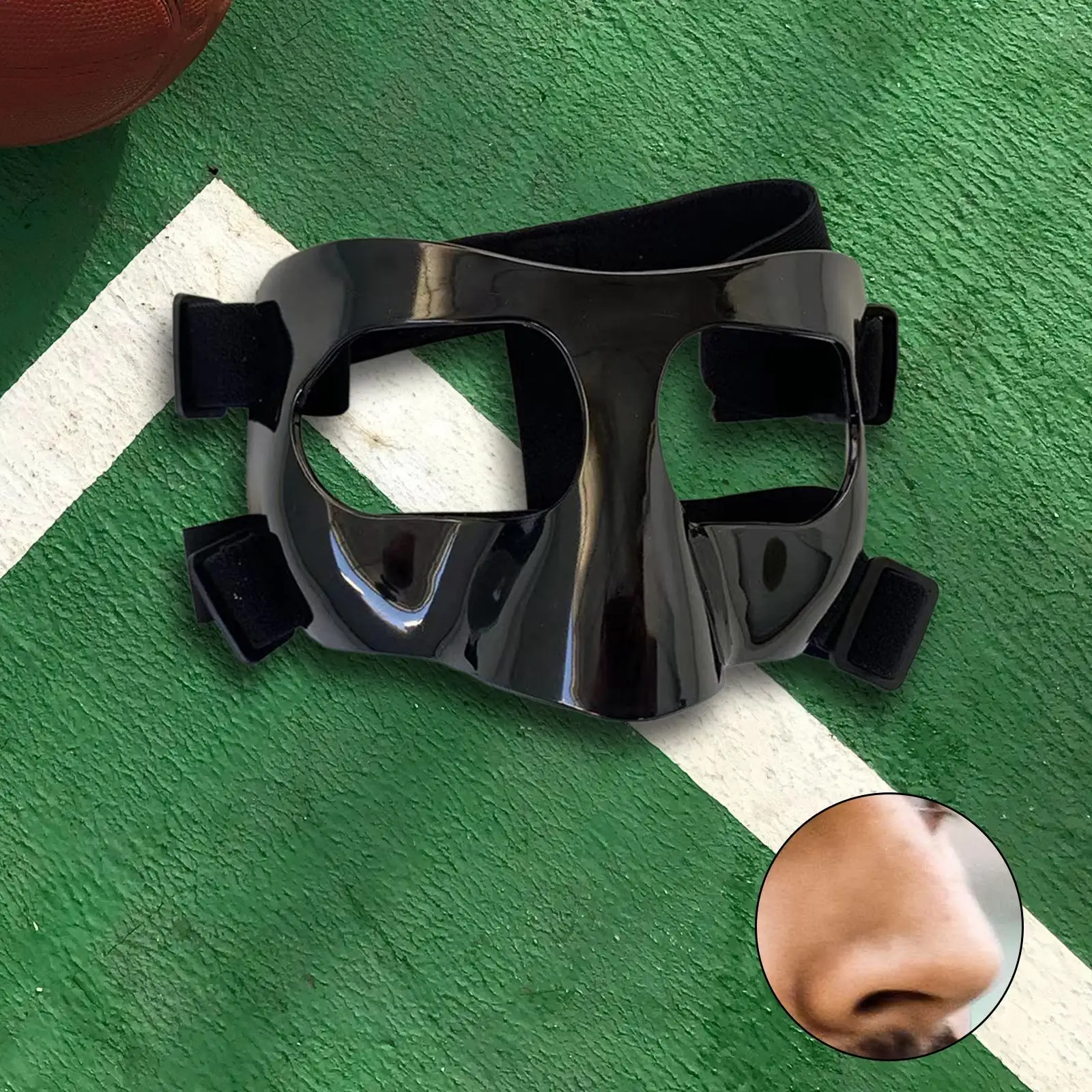 Basketball Mask Face Guard for Broken Nose Face Mask Protective Facial Cover Durable Football Nose Guard for Men Women