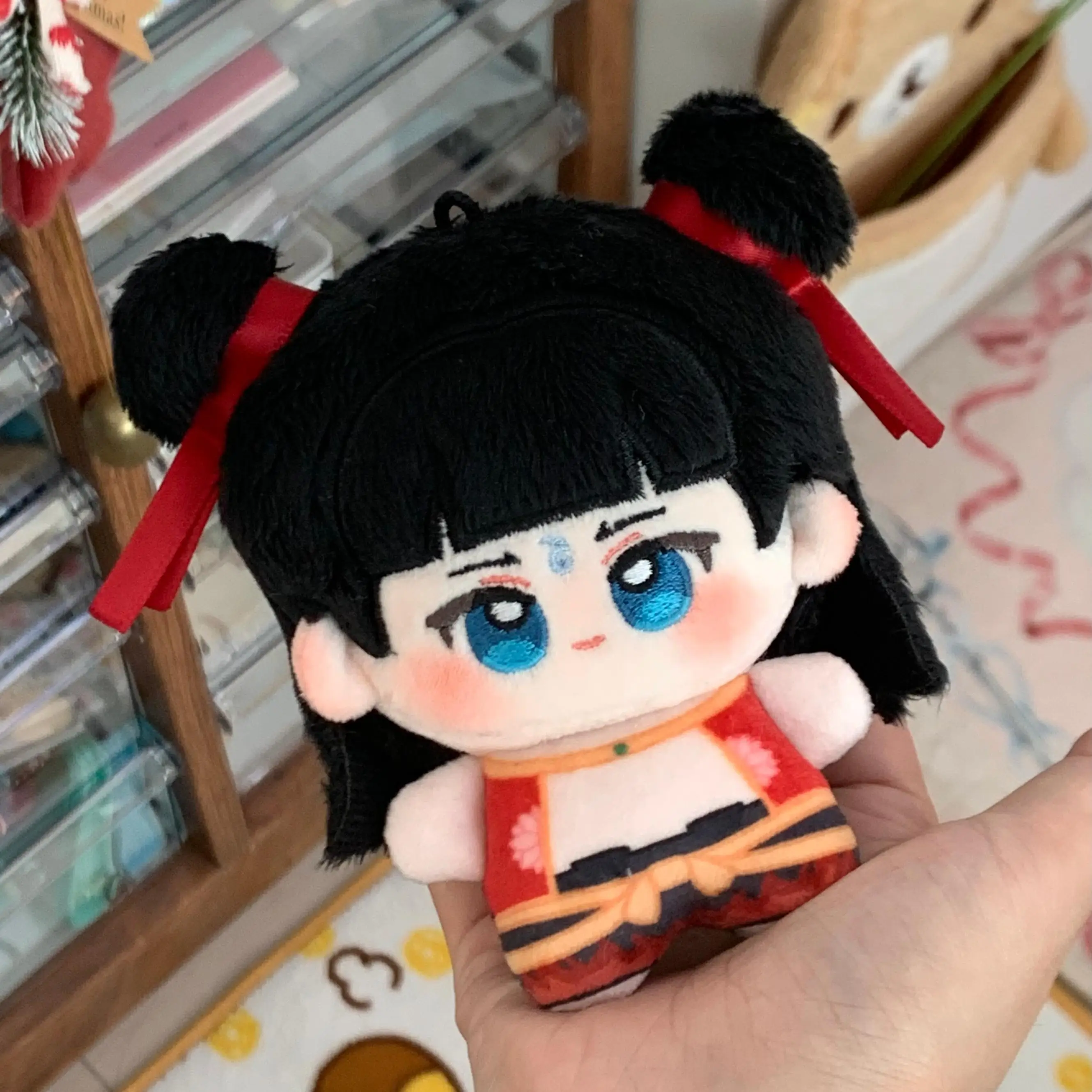 10 سنتيمتر Nezha Ao Bing أفخم دمية Nezha2 لينة محشوة ألعاب من نسيج مخملي أنيمي القطن الشكل بلوشي تحصيل هدية للبنين بنات عيد ميلاد