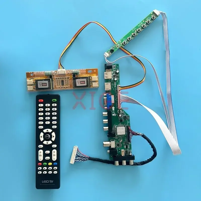 

Controller Driver Board Fit LM200WD1-TLA1 M200O1-L01 Digital DVB LVDS-30Pin USB+HDMI+VGA+AV+IR 4CCFL 1600*900 LCD Matrix DIY Kit