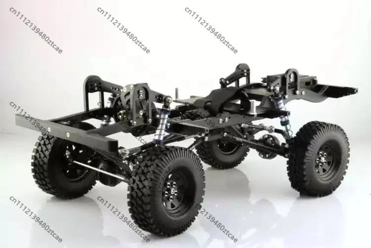 1/10 RC Simulation Off-Road Crawler 2nd Gen CNC Metal Chassis Tie Rod Design Fit D90 Car Shell Upgrade Frame Parts
