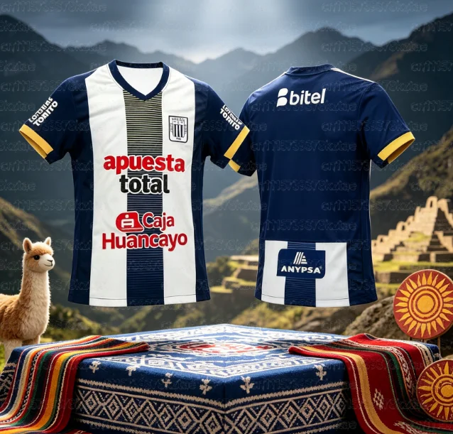 Peru Style 2026 New Arrival Alianza Lima 3D Print Football Jersey Casual Sports T-Shirt Home Away Adult Unisex Family Matching