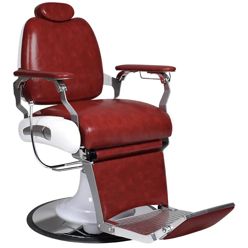 Adjustable Height Barbershop Chair Comfortable Seat for Men's Hair Salon Shaving Barber Services