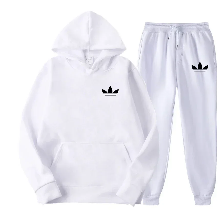 2025 New Men's Fashion Casual Tracksuits Outdoor Jogging Hooded Sets Sports Luxury Hoodie + Pants Suit Clothing