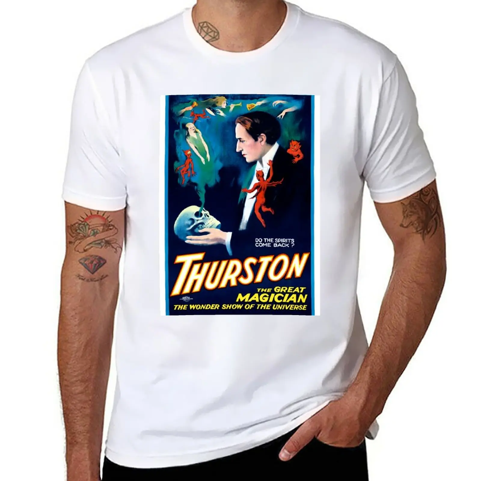 New Thurston- the Great Magician T-Shirt korean fashion Anime t-shirt plain t-shirt oversized t shirt T-shirt men