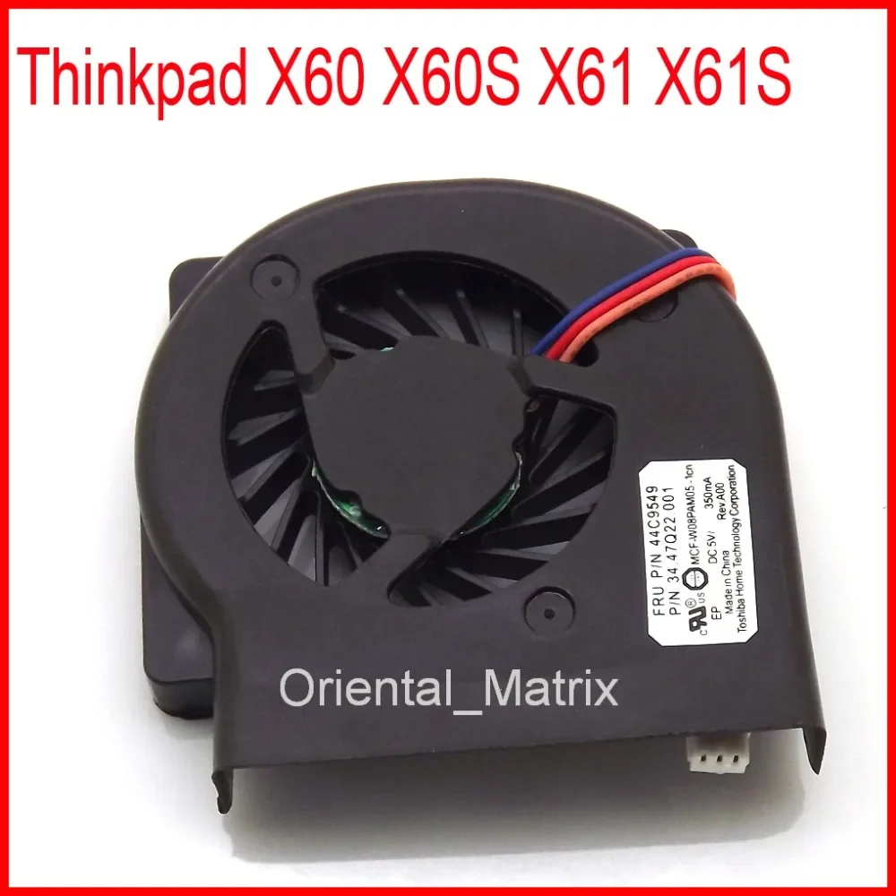 Free Shipping New MCF-W08PAM05 60.4B413.001 42X3805 3PINS For IBM Lenovo Thinkpad X61 X61S X60 X60S Laptop Cooler Cooling Fan