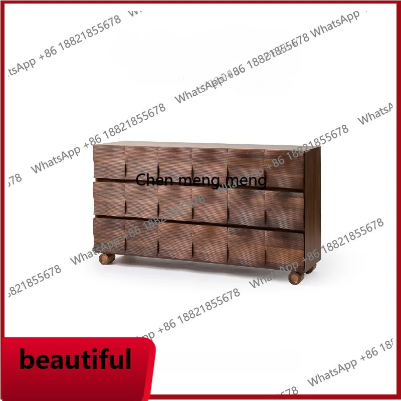 

X Minimalist solid wood dining side cabinet Modern simple living room home, locker