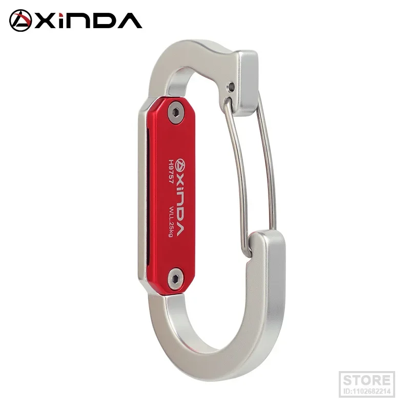 

Outdoor Quickdraw Rock Climbing Carabiner Harness Accessories Fast Hanging Tool Rack Xinda High-altitude Work Rescue Equipment