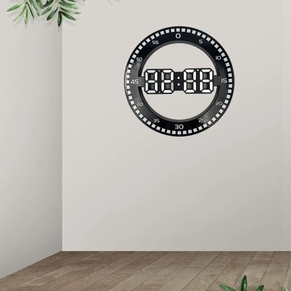 Simple Modern Led Digital Wall Clock Portable Wall Mounted Silent Electronic Clock Jumping Seconds Jump Second Clock Kitchen