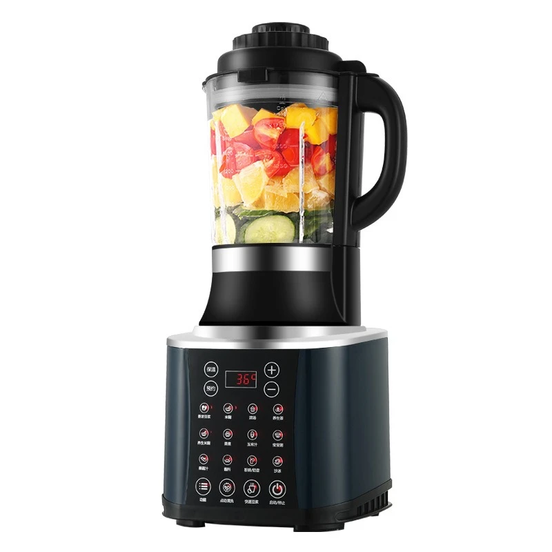 

Heating household soybean milk machine Filtration-free intelligent silent Blender 110V automatic