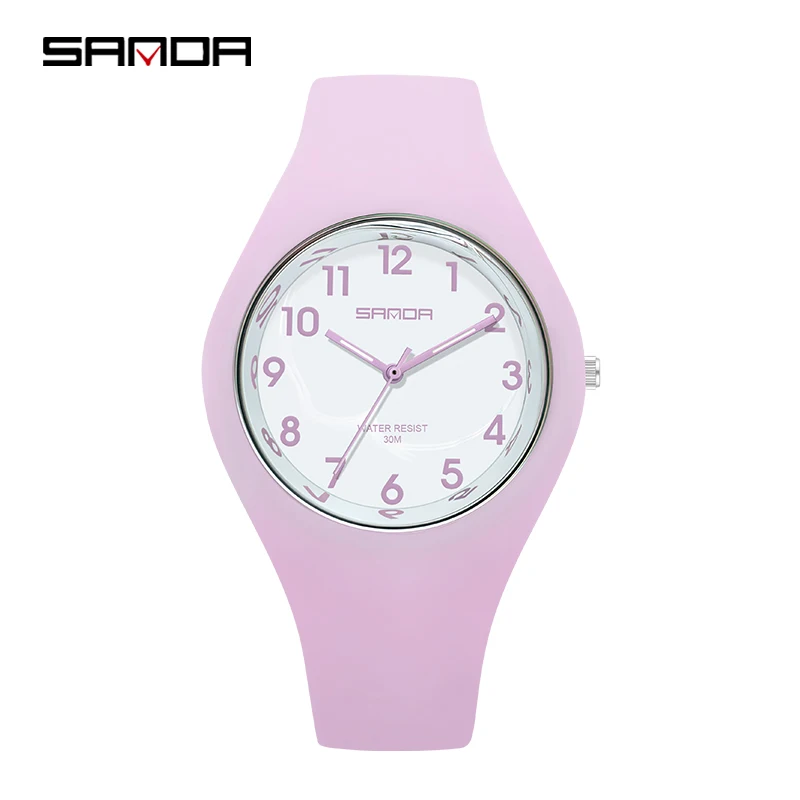 Watches For Women Quartz Wristwatches Ladies Watch Fashion Matcha Green Cherry Blossom Pink Waterproof Swimming Luminous Hands