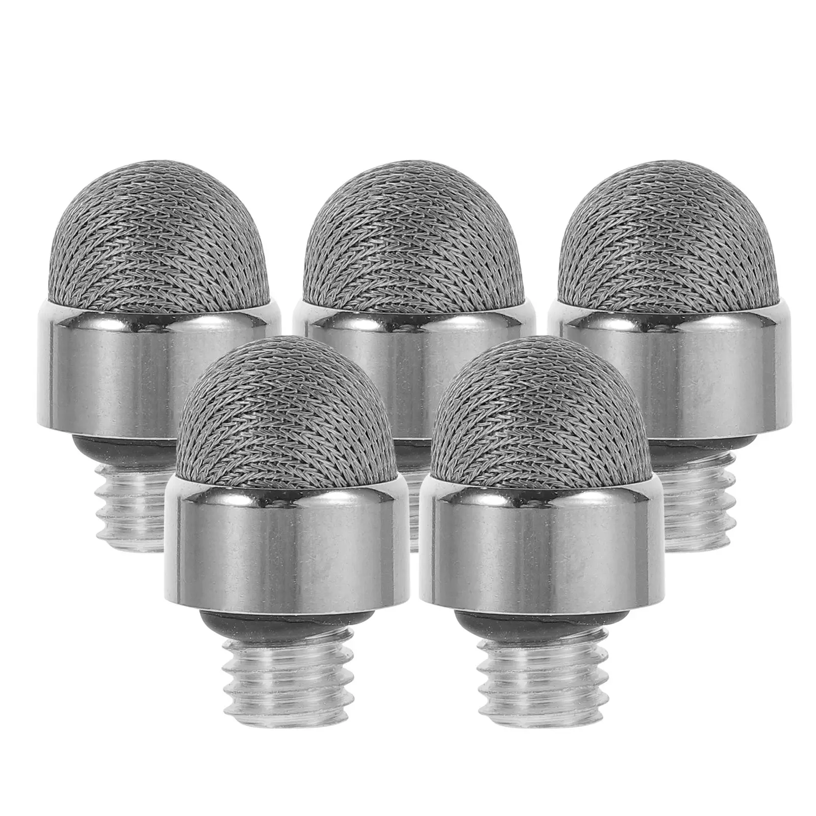 

5 Pcs Conductive Cloth Pen Tip M5 Thread 7mm Capacitive Stylus Touchscreen Replacement Tips Silver Fiber Durable