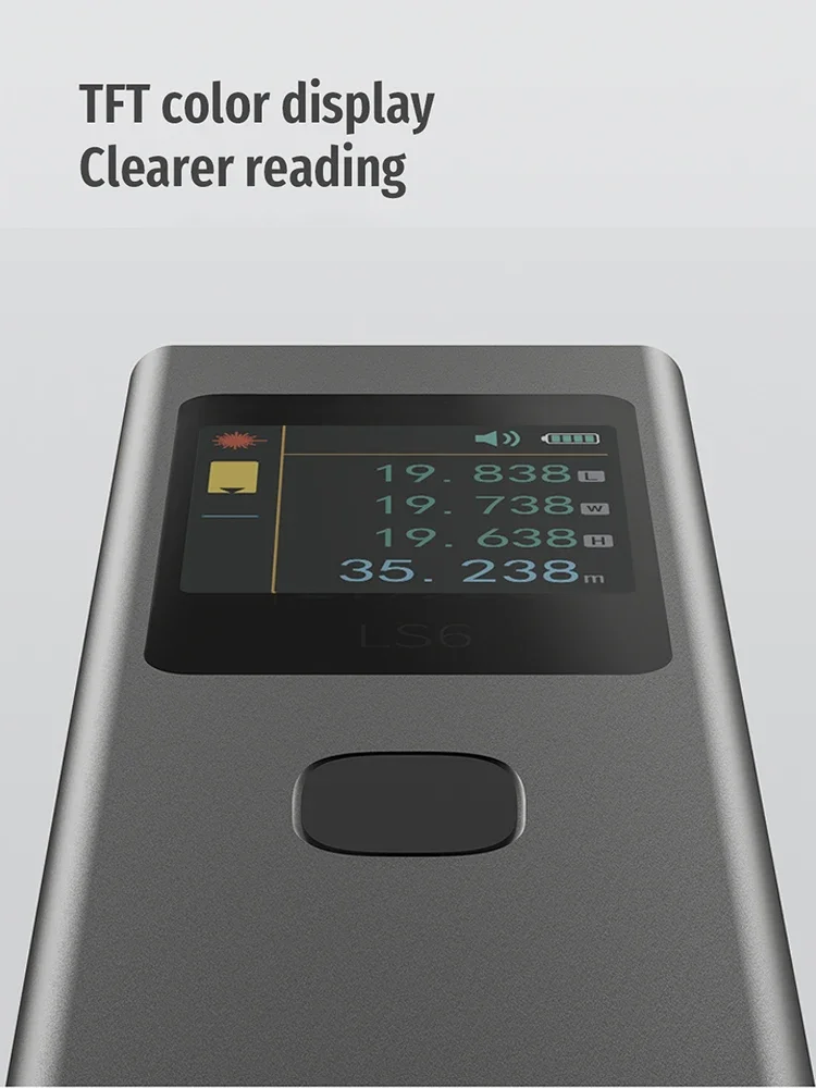 DUKA ATuMan Mini Laser Rangefinder LS6 40m Distance Angle Meter Measuring Tools Portable Rechargeable with Laser Line Marker