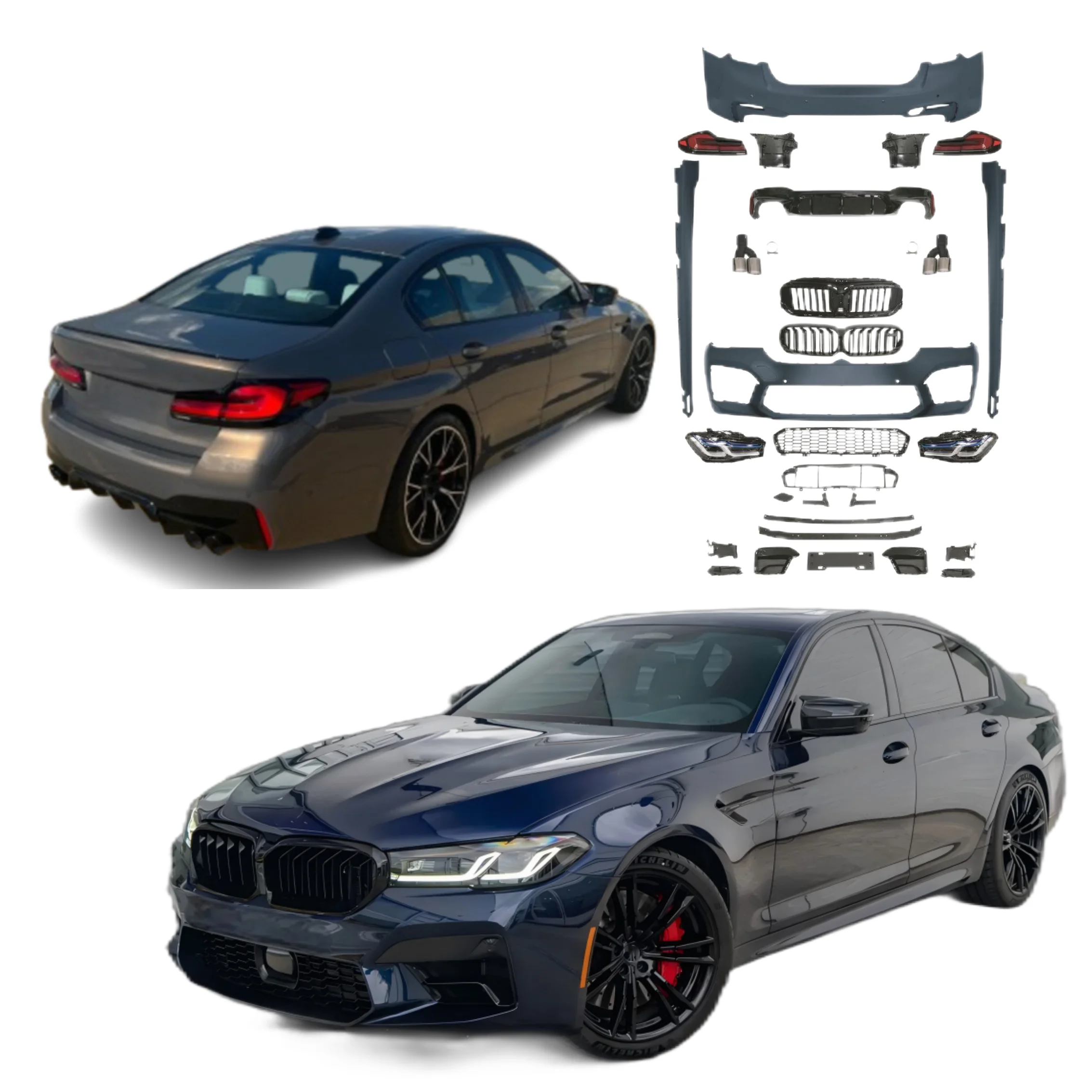 

Discount Price Bodykit for 5 Series 2018-2020 G30 Upgrade to 2023 G30 LCI M5 Accessories Bumper Headlight Easy Installation