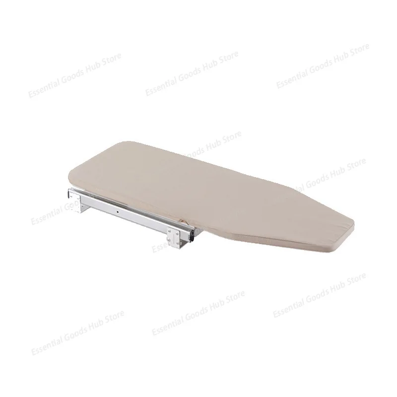 180° Rotating Ironing Board for Wardrobe Hidden Folding Ironing Rack for Walk-in Closet, Damped Telescopic Sliding
