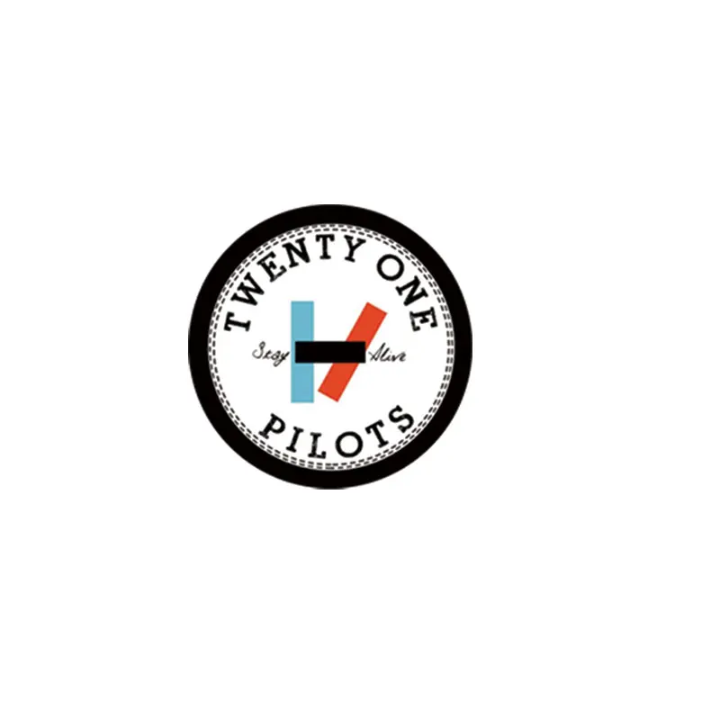 58mm Twenty One Pilots Pin Brooch For Clothes Hat Twenty One Pilots Brooch Badge for Backpack Accessories Decor Fans Gifts