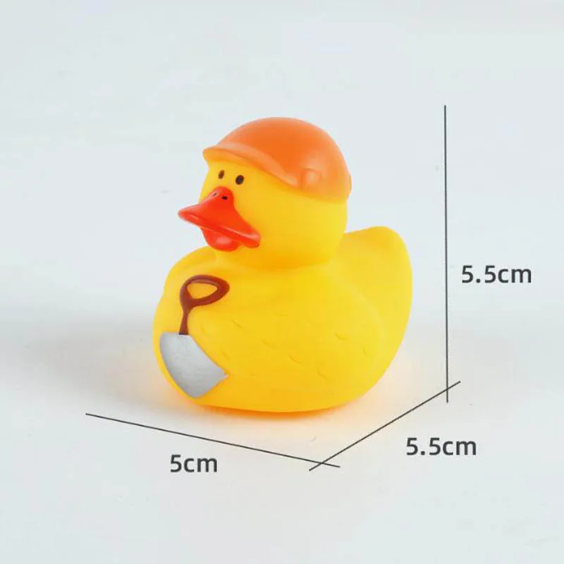 Juguete de baño de pato amarillo para niños, juego de agua de natación, llamada de pellizco, goma Ducky, nuevo