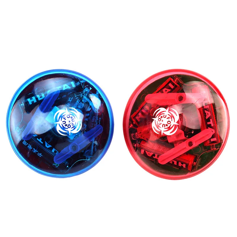 1 Pcs Novidade Engraçado Elétrico Piscando Auto-rotação Deriva Colorido Musical Giroscópio Crianças Light-up Deriva Giroscópio