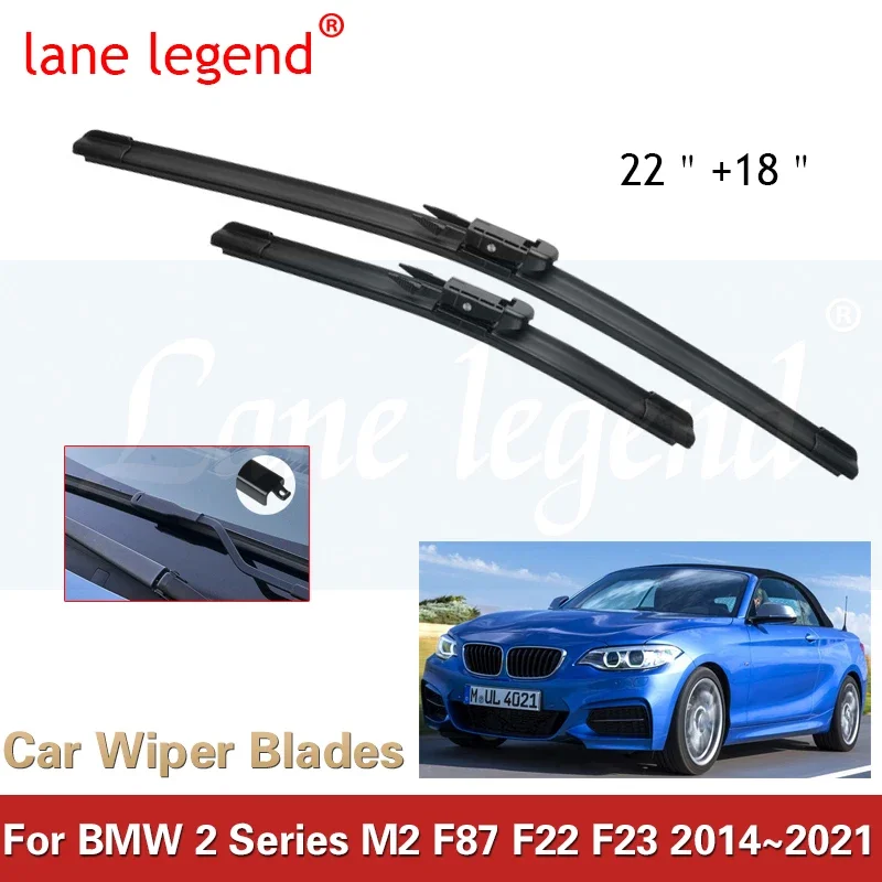 

Car Front Wiper Blade For BMW 2 Series M2 F87 F22 F23 2014~2021 Windscreen Windshield Accessories Window 2021 2019 2018 2017