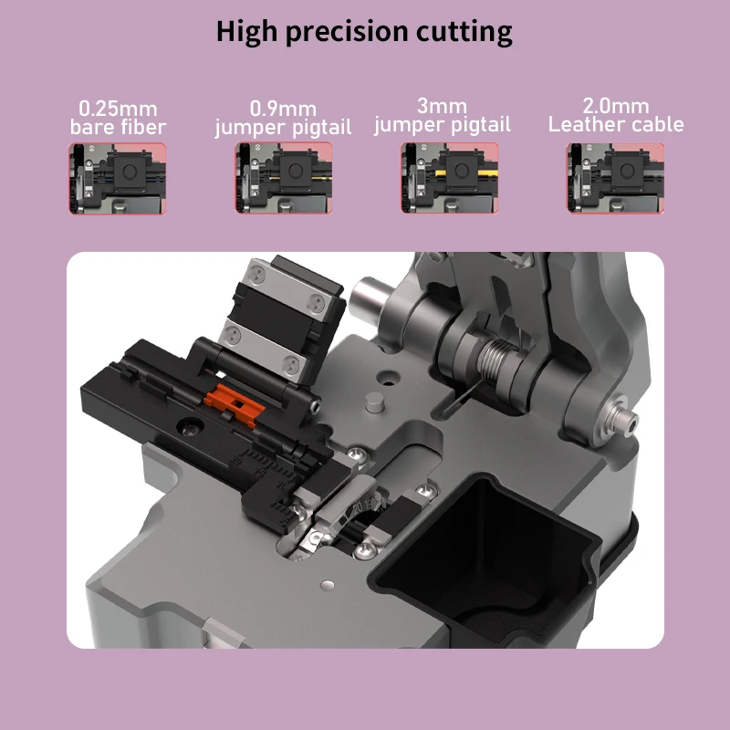 G10 One Step Fiber Cleave Automatic Optical Fiber Cutting Machine Automatic with Automatic Rotating Blade 60000 Cutter Tools