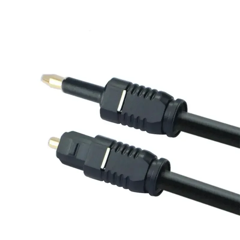 Línea de fibra óptica de Audio Mini enchufe de 3,5 MM Cable óptico Digital SPDIF línea de Audio óptico a conector TOSLINK de boca redonda