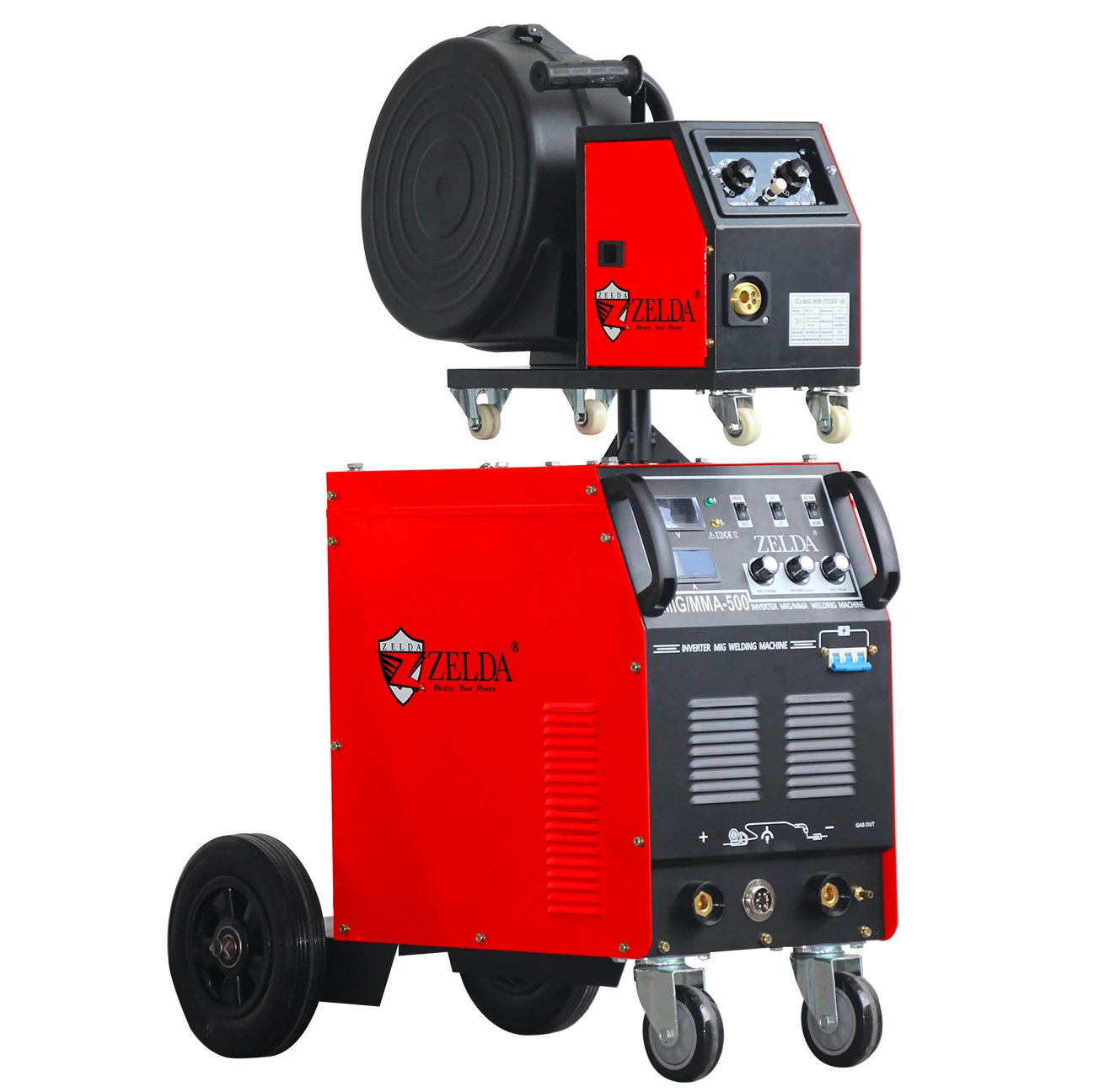 Heavy duty igbt inverter 500 amp saldatrice mig welder co2 mig welding machine