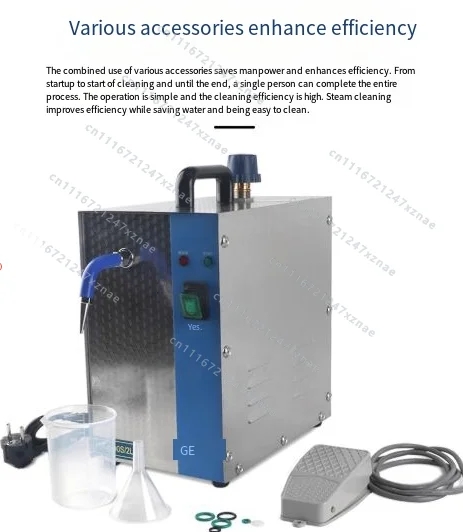 Suitable for jewelry electroplating steam cleaner，2L steam jet, 1300 watt small stainless steel steam engine，110V/220V