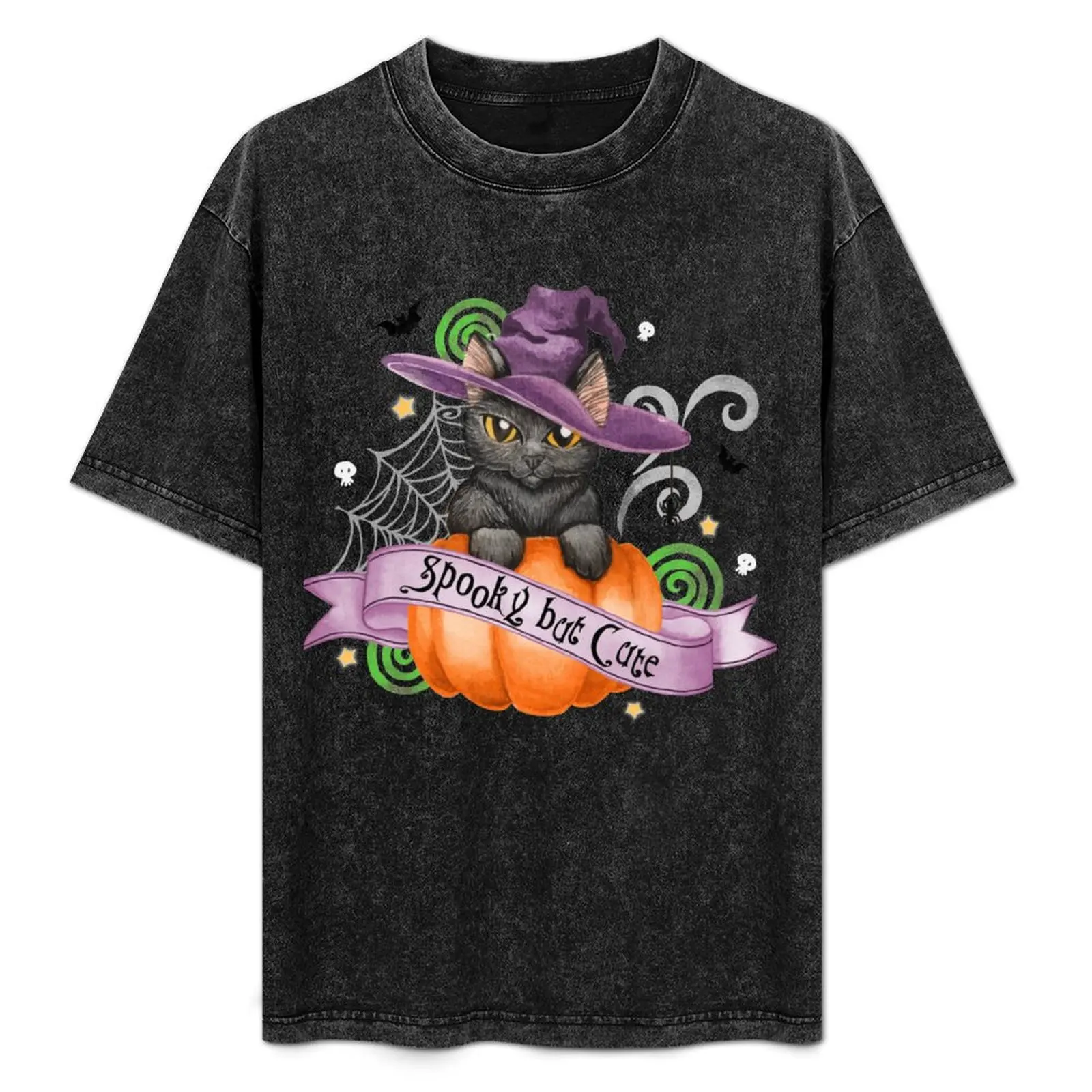 

Spooky But Cute Cat T-Shirt sublime kawaii clothes mens plain t shirts