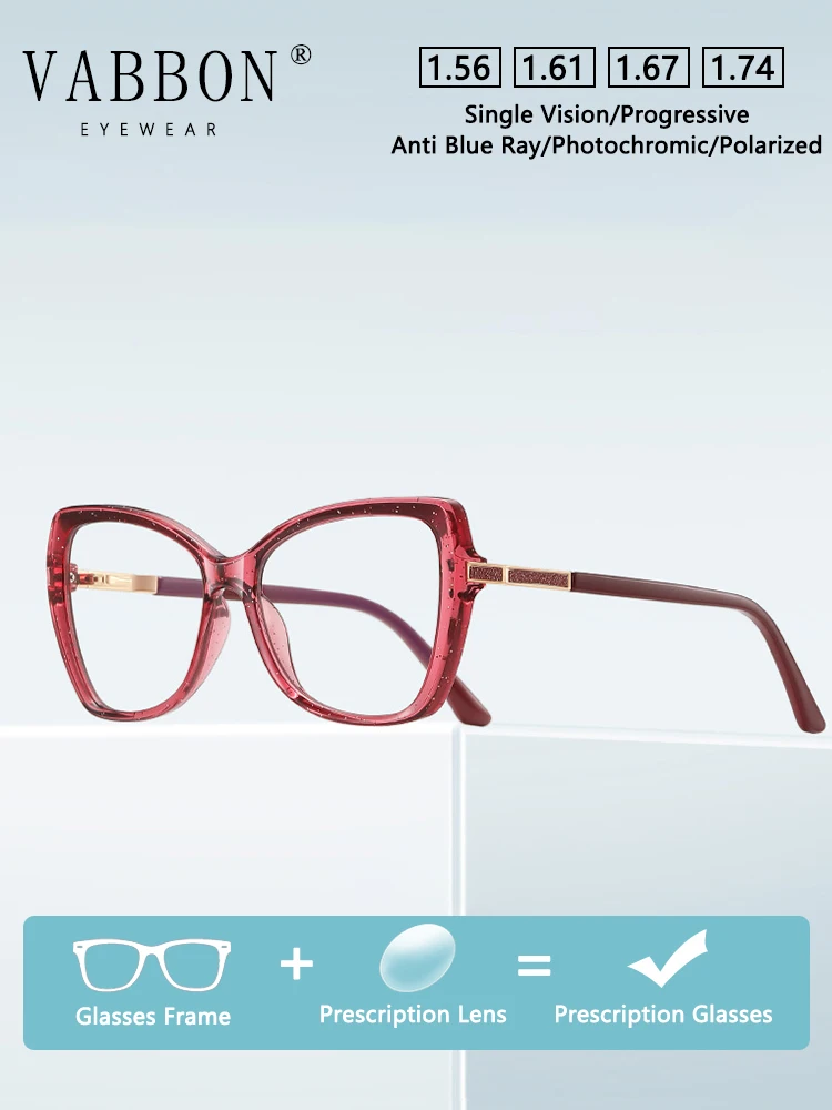 

Test High-Quality Fashionable Anti-Blue Light Ultra-Light Tr Gold Wire Butterfly Frame Prescription Glasses for Women with Myopia