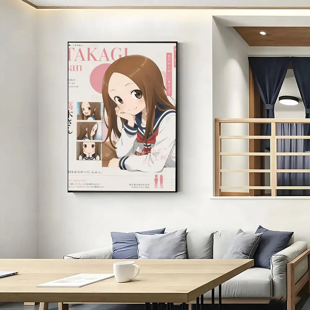 Rastar Teasing Master Takagi-san Anime Poster Poster HD Self Adhesive Waterproof Wall Art Ideal For Home Office Dorm Bedroom Gr