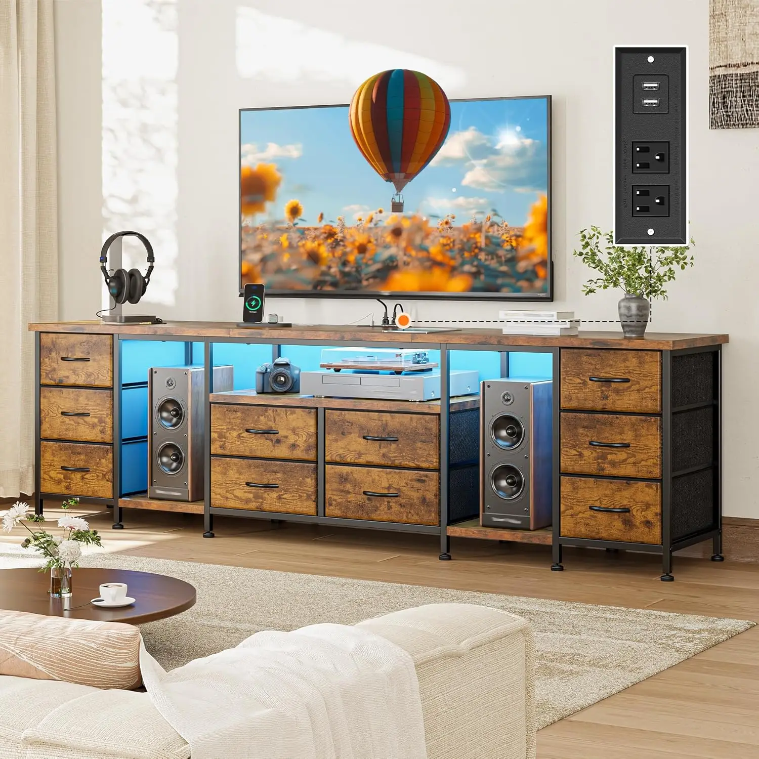 75, 80, 85 Inch TV Stands for Living Room, 75.5