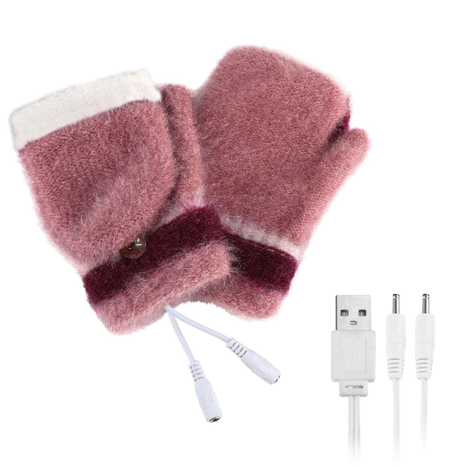 

Женские и мужские зимние митенки с USB-разъемом