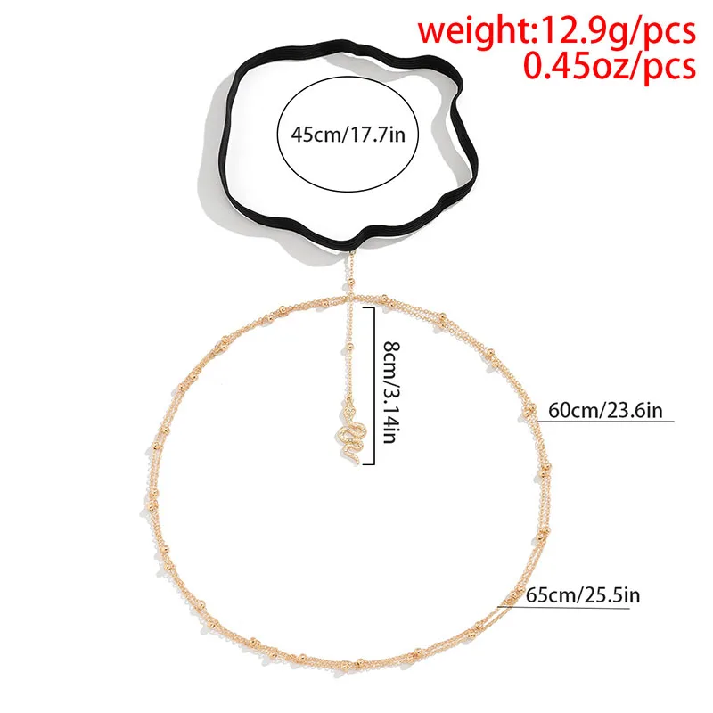 Thigh Chain for Women Snake Pendant Thigh Accessories Beach Style Leg Chain jewelry for Women