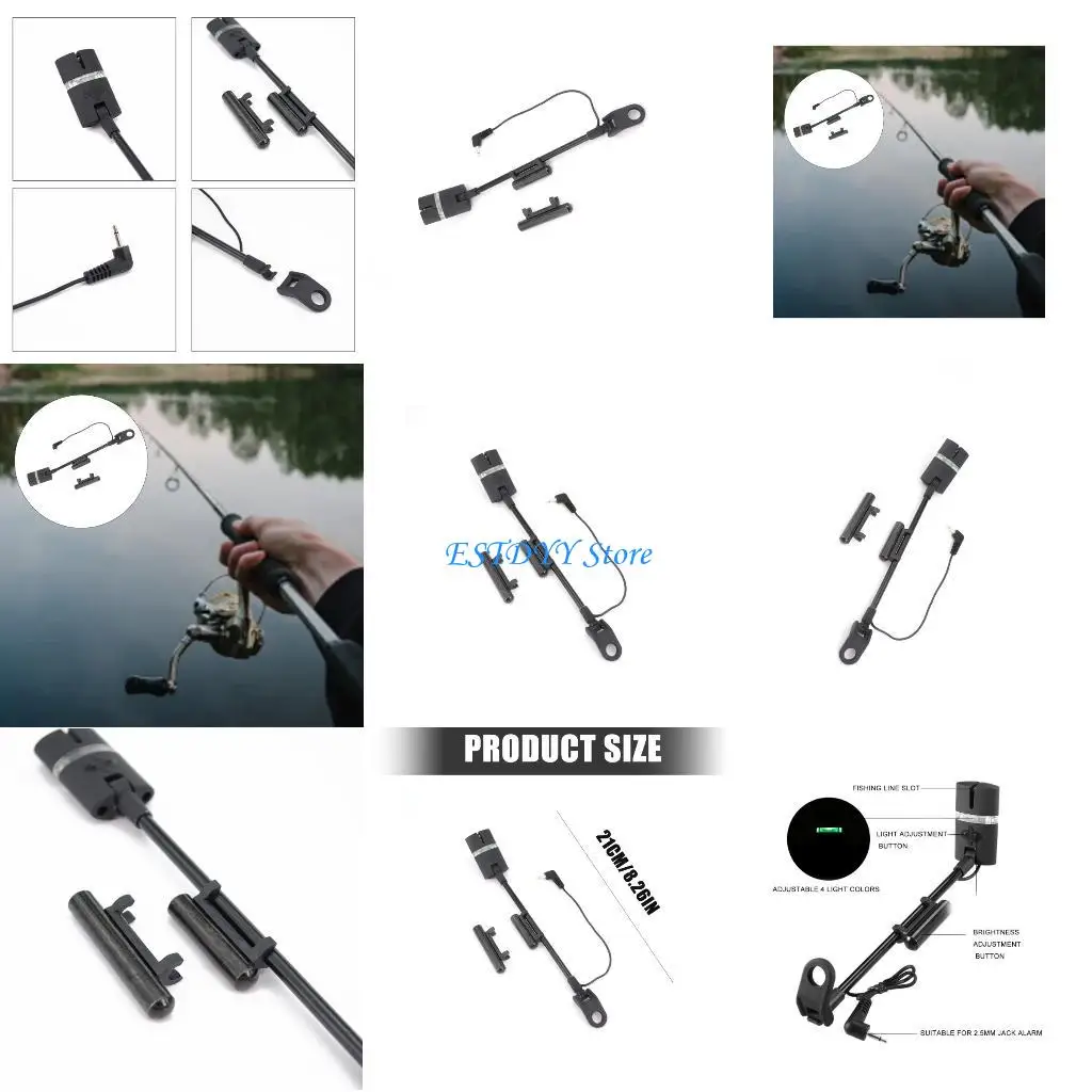 

G6DE 4 Color LED Light Bites Alarm System For Enhances Bites Detection Fishing Tackle