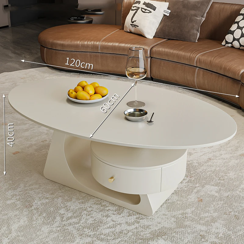 Organizer Simple Coffee Table Photo Album Drawers Standing Space Saving Side Table Computer Sweet Mesas Bajas Home Furniture