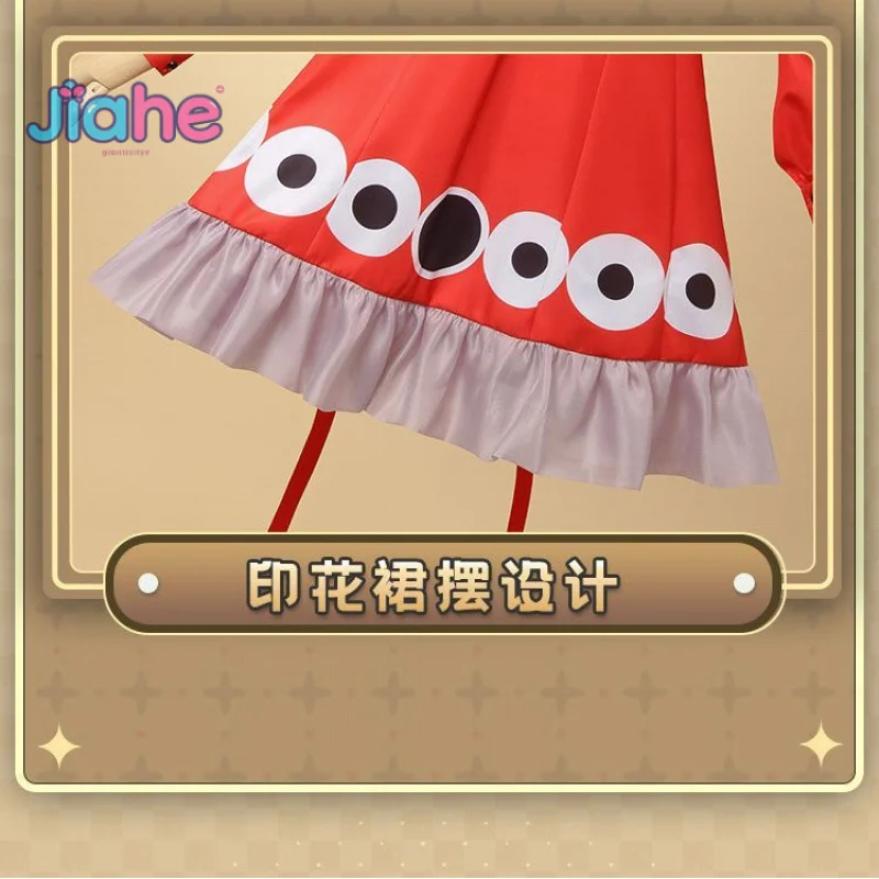 Miku تأثيري الأحمر ماجيك العين زي Miku فستان، شعر مستعار، اكسسوارات، مجموعة الدعائم، هالوين كرنفال لوليتا الحلو المرأة موحدة #6