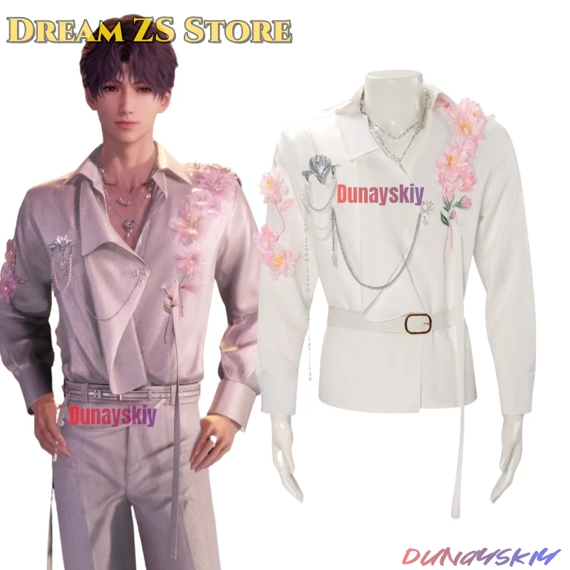 

Zayne Rafayel Shen Xinghui Cosplay Costume Game Love And Deepspace Men Handsome Shirt Role Play Clothing Halloween Casual Suit