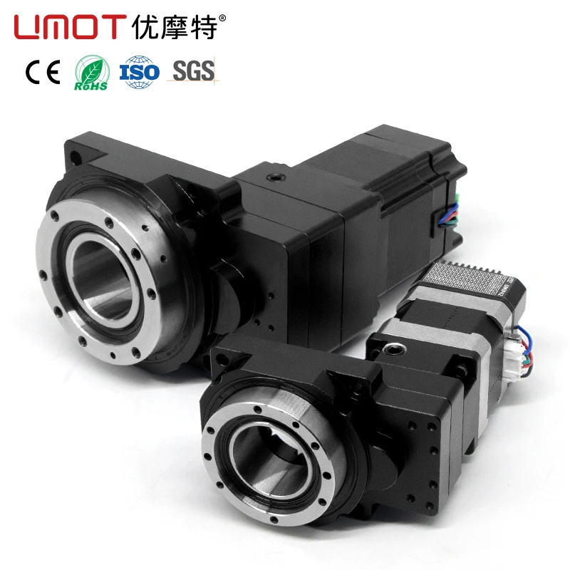 UMOT 57 Nema23 Reliable 360° Rotation Industrial Hollow Rotary Platform Precision Hollow Rotary Stage Integrated Stepper+Driver
