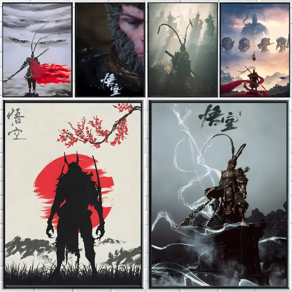 Game Action Black Myth Wukong Poster Distinct Home Decor Concepts Chic Indoor Art Pieces
