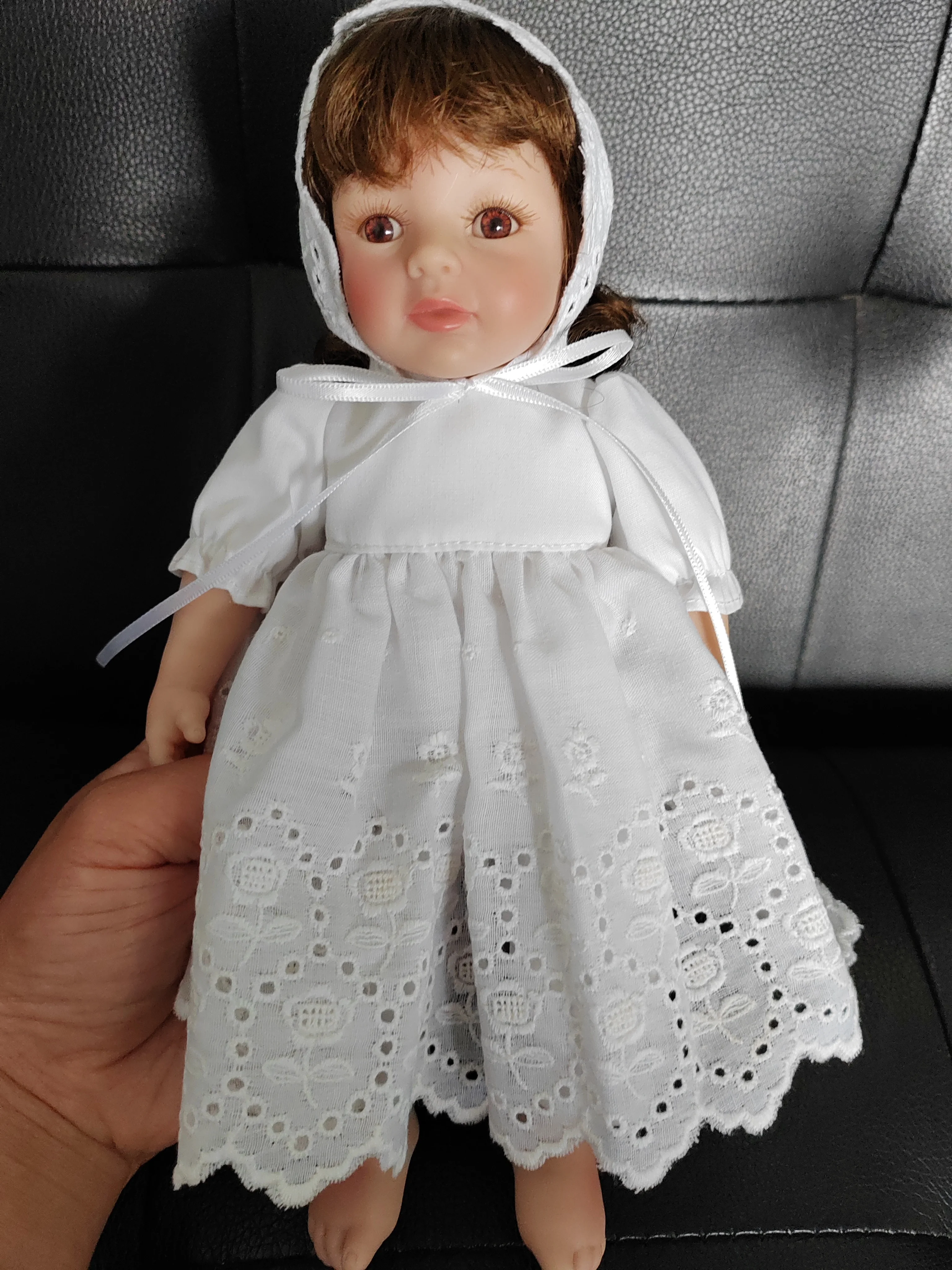 

10inch miniature preemie baby doll soft silicone vinyl real touch Art Made Lifelike Girl Bebe Boneca Collectible Doll