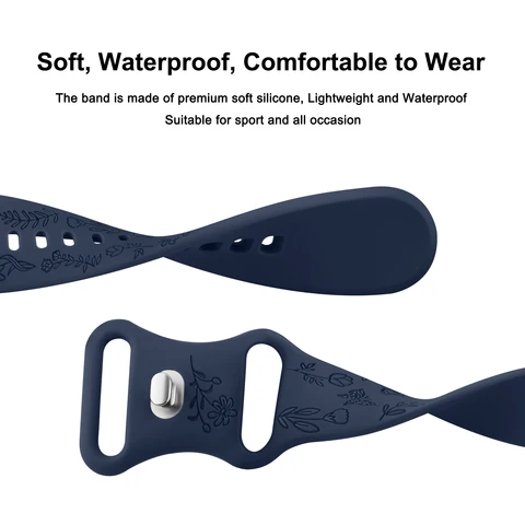 Силиконовый ремешок 20 мм для Garmin Vivoactive 5/3/Luxe/Sport Venu/Venu 2Plus/Sq/Sq Music Approach S40/S12 Forerunner Band 55/645/245 mibro watch x1 купить - №5