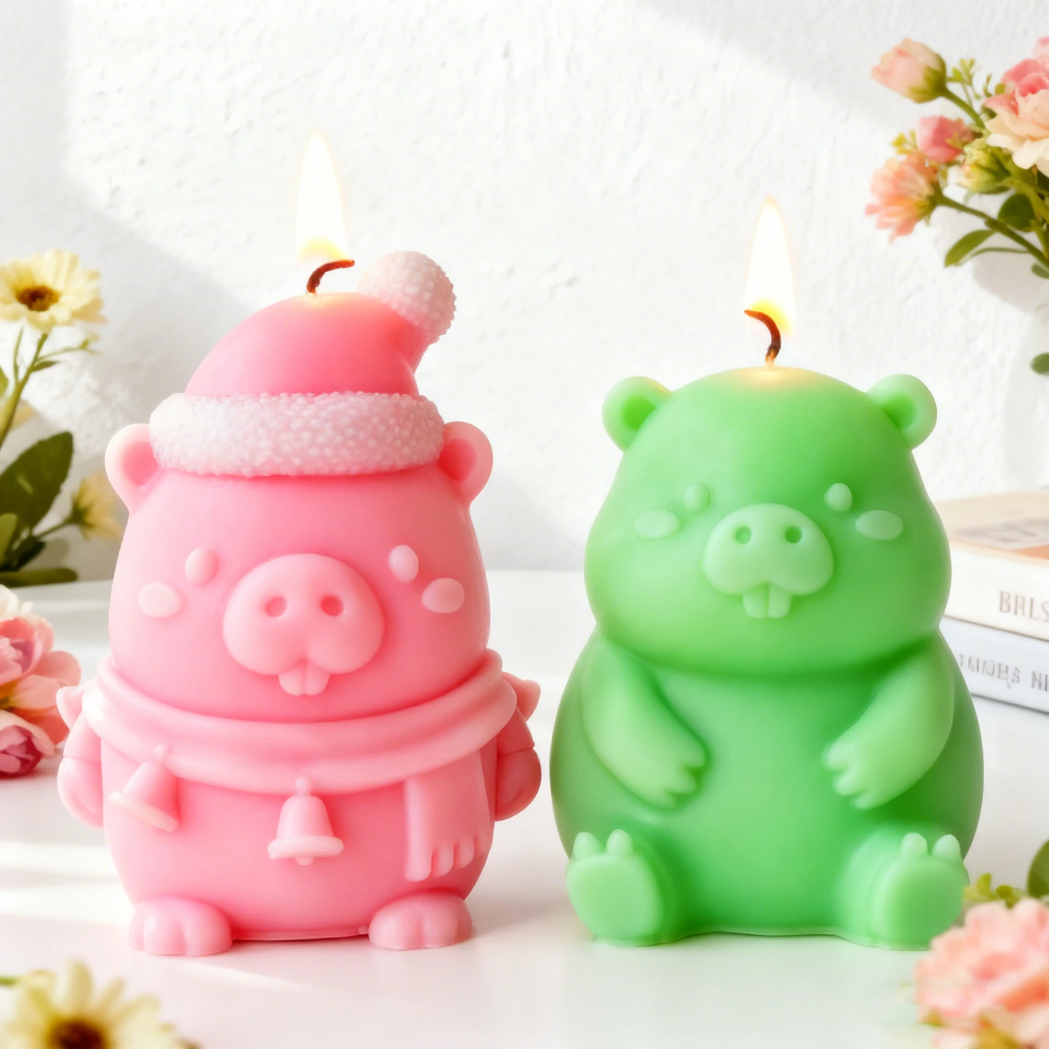 

Capybara Candle Silicone Mold Cute Animal Wax Mold DIY Craft Handmade Gift Home Decor Resin Plaster Ornament Kawaii