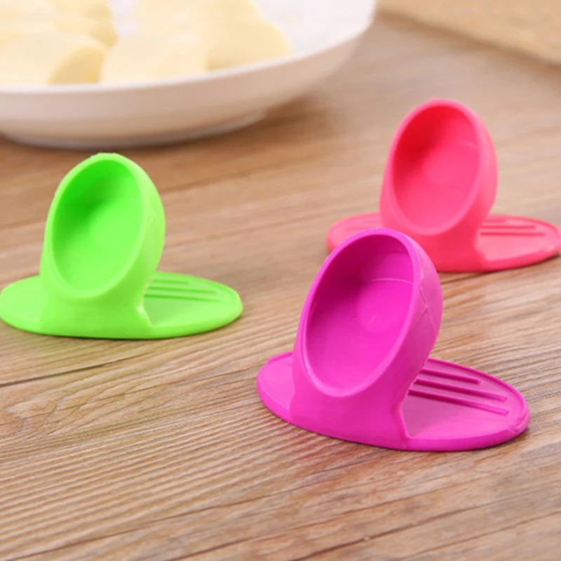 Kitchen Silicone Heat Insulation Finger Sleeve BBQ Insulated Gloves Baking Mitts Household Oven Microwave Oven Kitchen Accessory