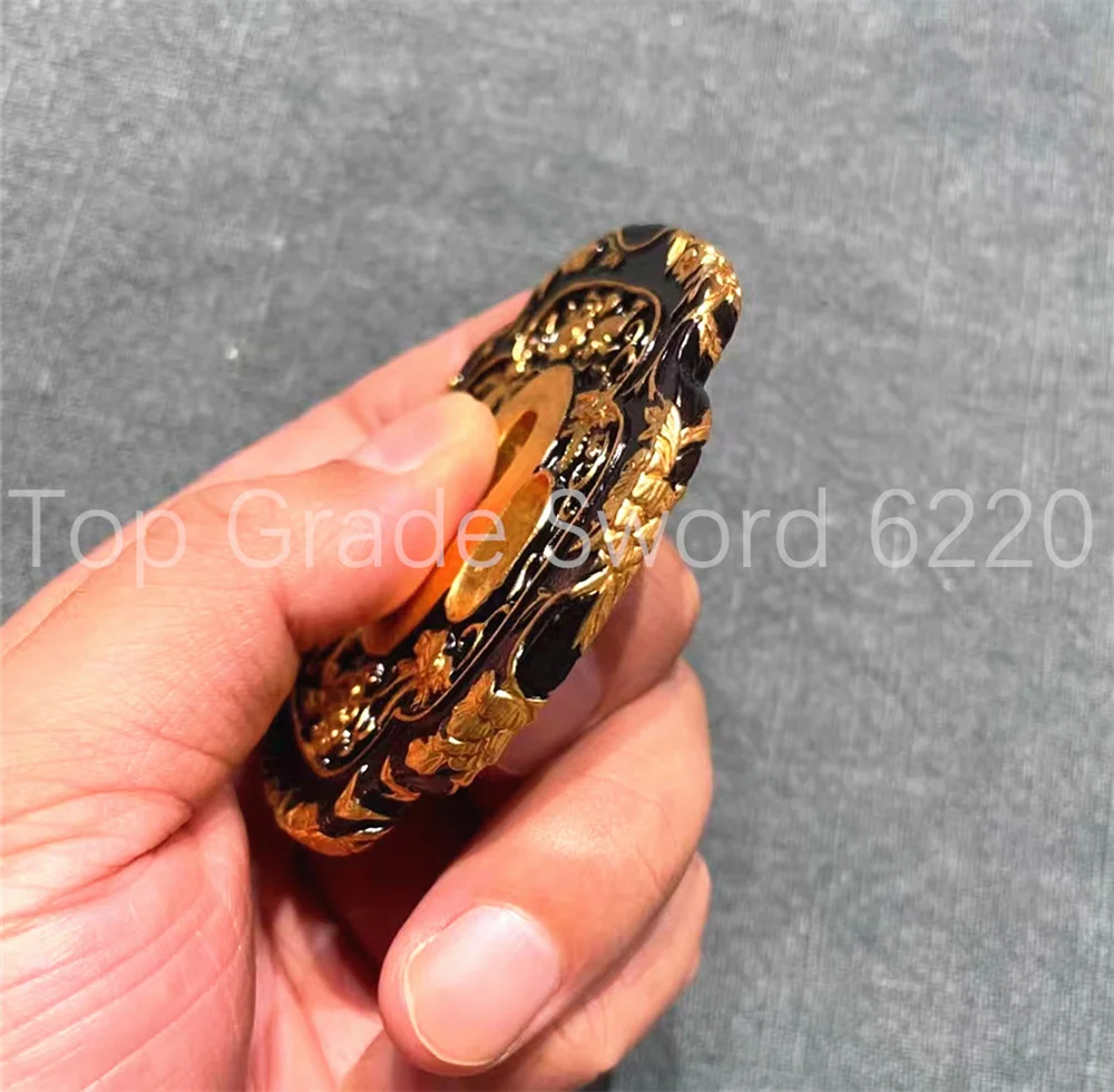 Nice Copper Brass Gold Plated Silver Tsuba Handguard Fuchi Kashira Menuki For Real Japan Samurai Katana Sword Fittings