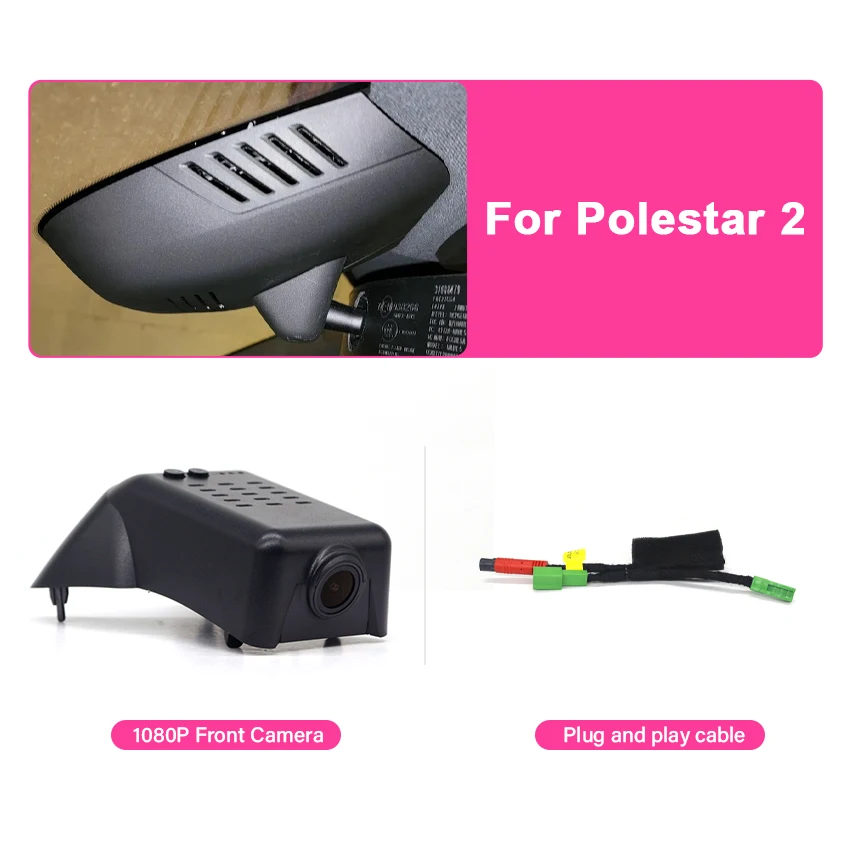 Dash Cam Voor Volvo XC40 XC60 XC90 S60 V60 S90 V90 V40 S80 XC70 Polestar 2 Auto Dvr HD Camera WiFi Rijden Recorder Auto-onderdelen