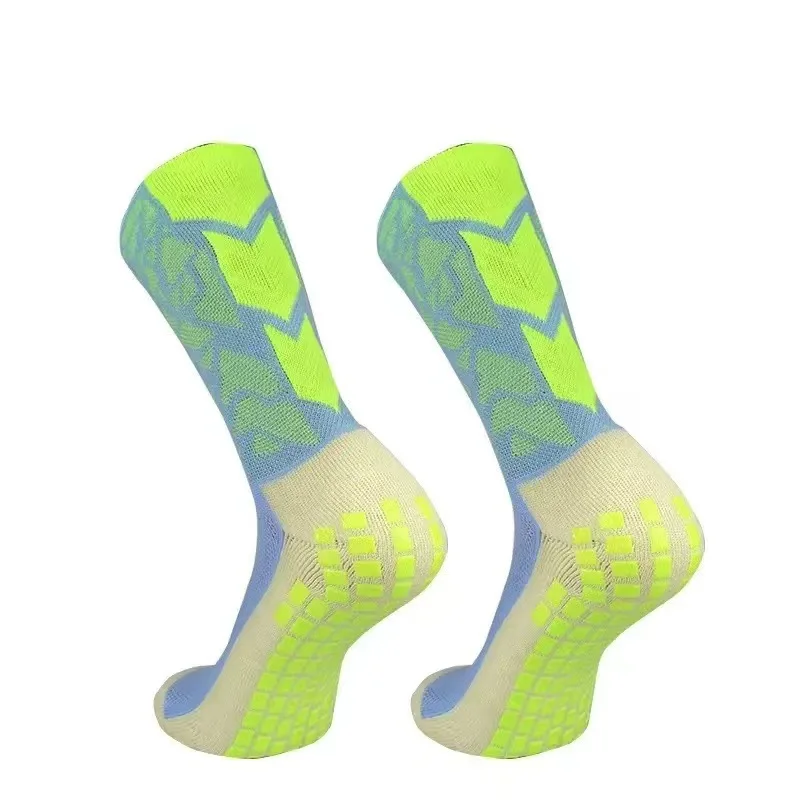 New Camo Outdoor Sports Breathable Sweat-Wicking Soccer Socks Competition Training Non slip Silicone Football Socks