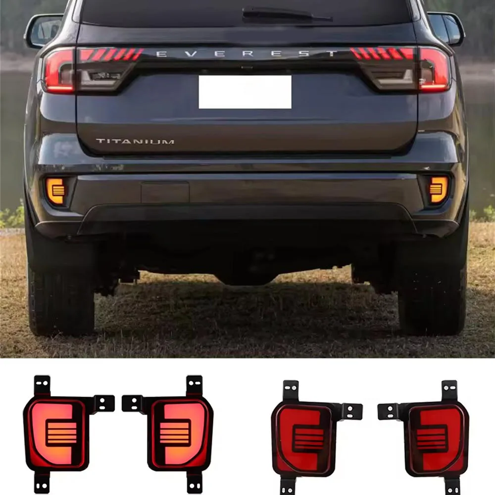 

Car LED Tail Light Rear Bumper Reflector Lamp For Ford Everest 2022 2023 Parking Brake Light