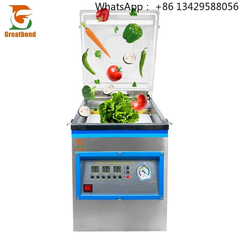 DZ260 Factory Price Commercial Small Food Meat Fish Shop Use Household Desktop Single Chamber Vertical Vacuum Packaging Machine