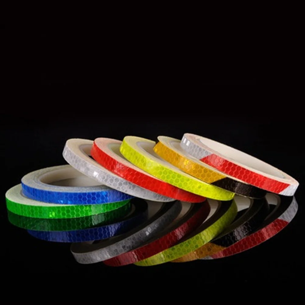 

2Pcs Cycling Reflective Wheel Stickers Bright Safety Tape Night Warning Decals for Bike Bicycle Mountain Bike